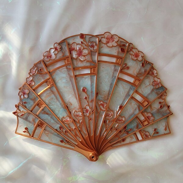 Cherry blossom hand fan